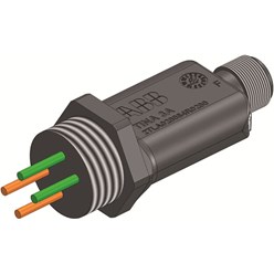 Connector met M12 connector en M20 wartel voor noodstop en andere veil